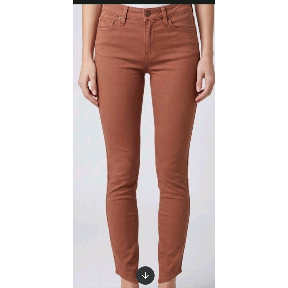 HUDSON KRISTA JEAN'S SZ 27 USA COPPER GOLD 5 POCKET SUPER SKINNY LEGS